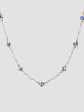 Chinoiserie Bead Necklace in Blue