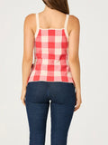 Sue Top in Red Check