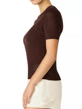 Blakelee Sweater Top in Walnut