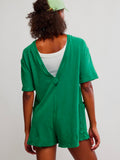 Hot Shot Tee Romper Coddy in Heritage Green