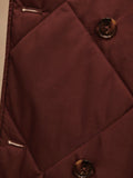 Annalise Reversible Wrap Coat in Deep Mahogany