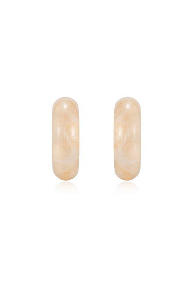 Resin & Pearl Chunky Hoops