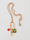 Eye Sea Carabiner Charm Necklace