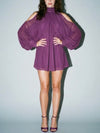 Showgirl Shimmy Dress in Magenta