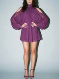 Showgirl Shimmy Dress in Magenta
