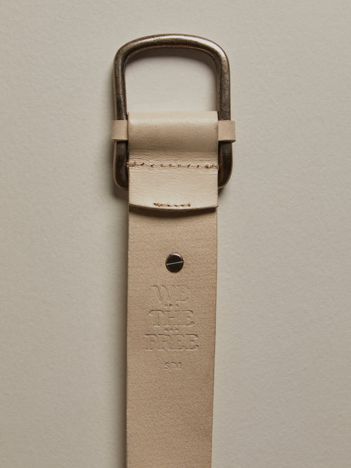 WTF Gallo Leather Belt in Mineral