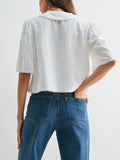 A Little Buzzed Blouse in White