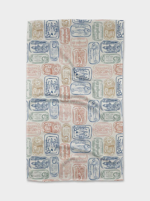 Tinned Sardines Tea Towel