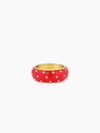 Noel Enamel Shimmer Ring in Red