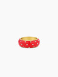 Noel Enamel Shimmer Ring in Red