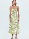 Bianca Smocked Dress in Safari Lime
