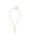 Dainty Tall Cross Necklace