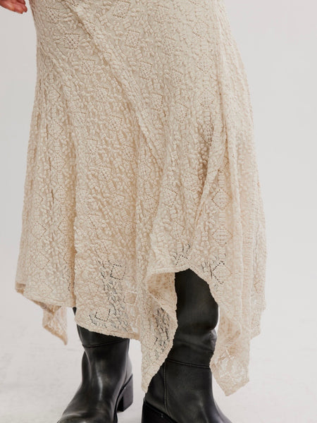 Bella Lace Mermaid Skirt in Tea