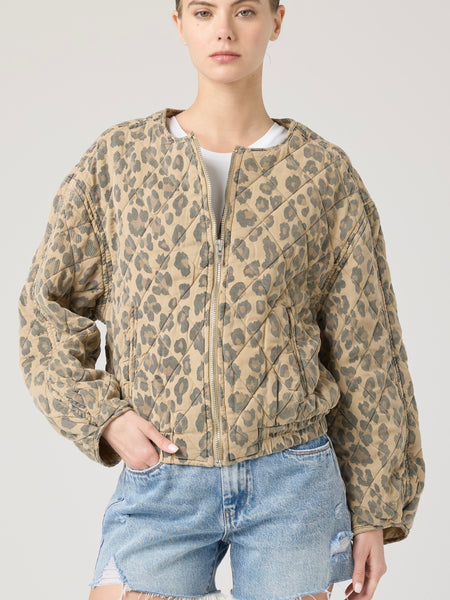 Spot On Jacket in Brown Leopard