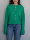 Piper Cardigan in Kelly Green