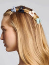 Recycled Plastic Mini Cloud Claw Clips 8pc in Garden Bouquet