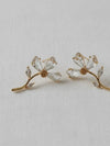 Draped Floral CZ Studs