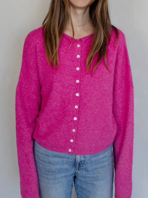Piper Cardigan in Fuchsia