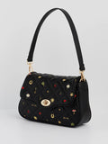 Mary Motif Quilted Crossbody Clutch