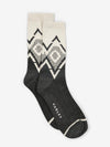 Erica Jacquard Knit Sock in Charcoal Marl