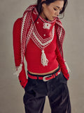 Cannon Suede Belt in Salsa