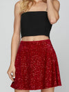 Shine, Santa, Shine Skirt in Red