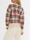 Cal Sweater in Teddy Bear Plaid