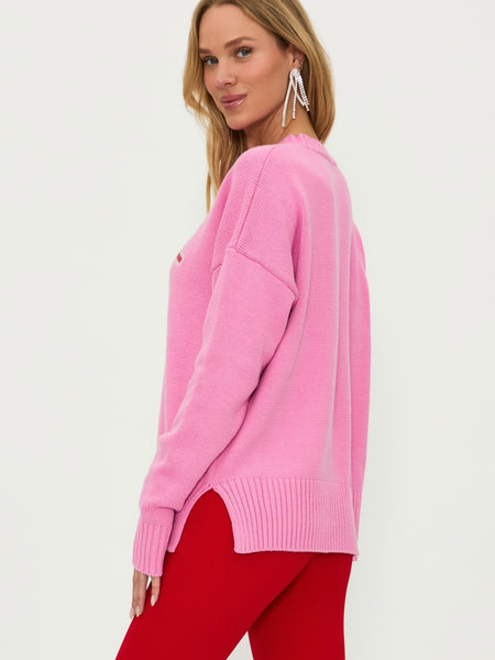 Callie Sweater in Gumdrop Pink