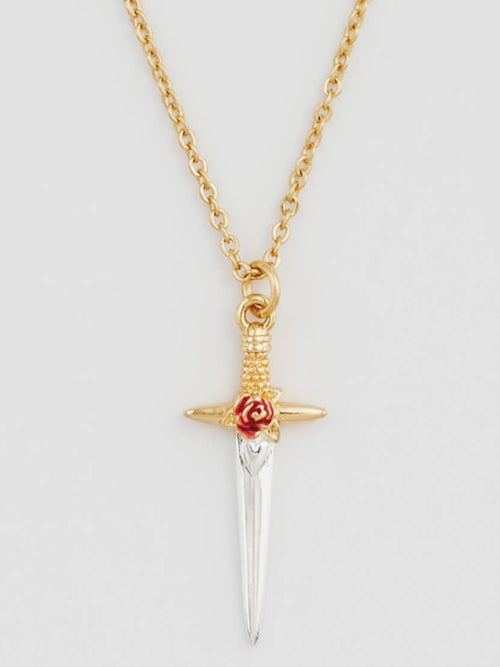 Rose Dagger Necklace