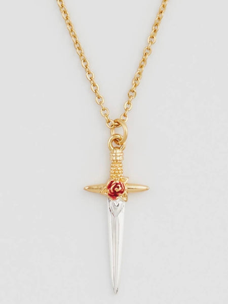 Rose Dagger Necklace