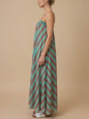 Serafina Stripes Maxi Dress in Multi