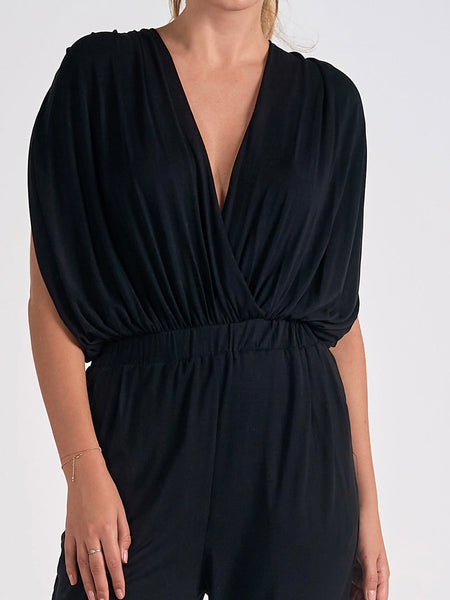 Take The Leap Jumpsuit in Black