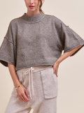 MOCKtauk Will Never Be The Same Sweater in Charcoal Brown