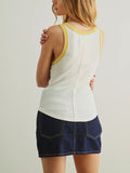 Conflict Of Interest Tank in Cream & Butter