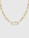 Paperclip Chain Carabiner Necklace
