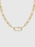 Paperclip Chain Carabiner Necklace