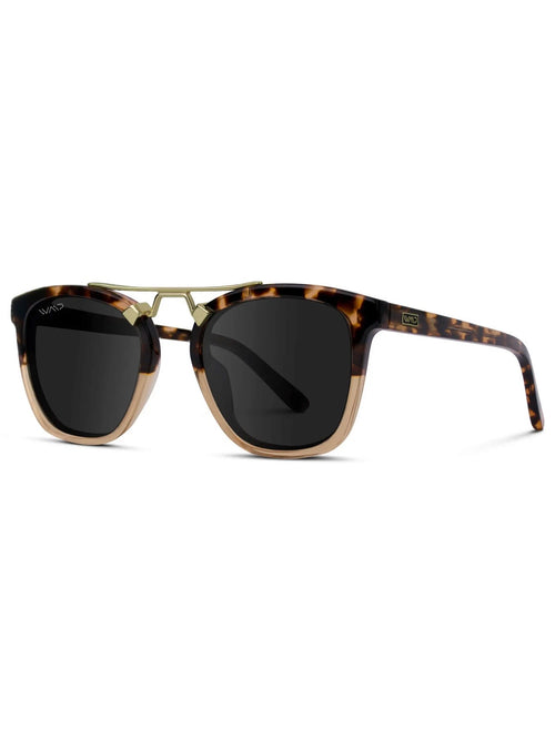 Demi Sunnies in Brown Tortoise & Black