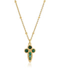 Baby Athena Necklace in Malachite