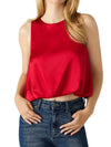 Yazmin Top in Dark Red