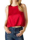 Yazmin Top in Dark Red