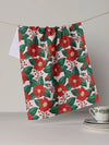 Winter Camellia Tea Towel