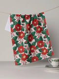 Winter Camellia Tea Towel