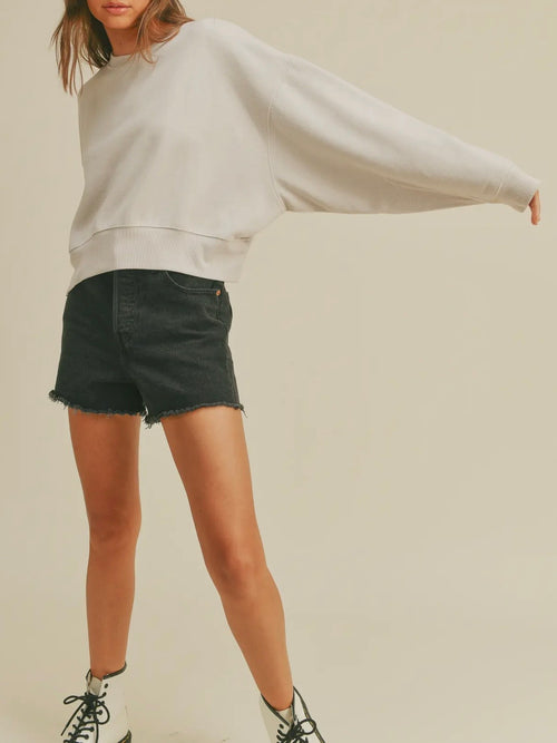 Cropped To The Core Sweatshirt in Dusty