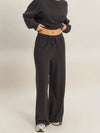 Rib, Laugh, Love Pants in Black