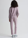 Hawley Half Zip Sweat in Mauve Marl