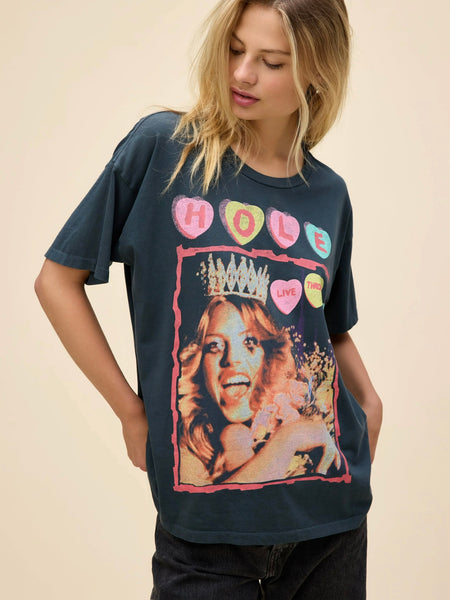 Hole Live Through This Merch Tee in Vintage Black