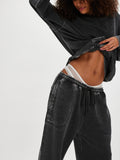 Slow It Down Jogger in Black