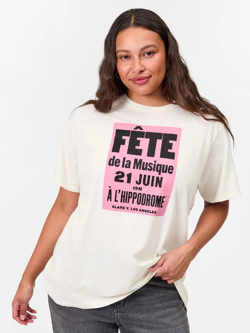 Original Tee in Cream Fete de la Musique