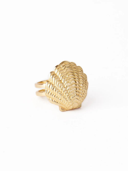 Harper Shell Bandana Ring