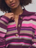 Trading Up Stripe Polo in Berry Combo